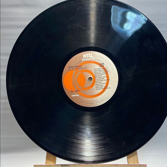 Black and Yellow Bird Dance Vinyl Record - Picture 5 of 6